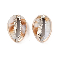 Acrylic Imitation Shell Pendants, Shell Shapes, Sandy Brown, 18.5x12.5x6.5mm, Hole: 12x1.5mm(OACR-F012-02)