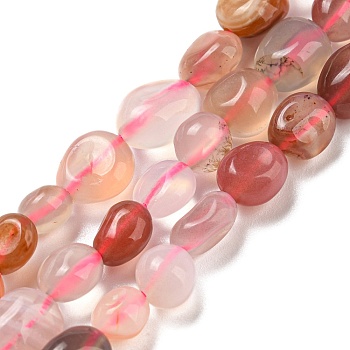 Natural Red Agate Beads Strands, Nuggets, Tumbled Stone, 3~11x4~8x3~6mm, Hole: 0.9mm, about 56pcs/strand, 15.94''~15.75''(40~40.5cm)
