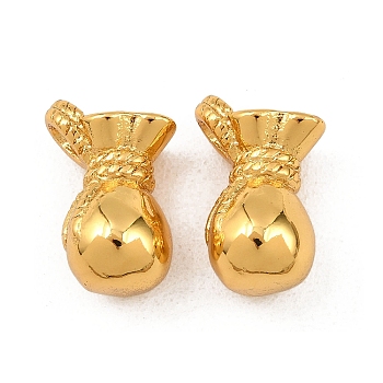 304 Stainless Steel Pendants, Burlap Bag Charm, Golden, 18.5x10x12mm, Hole: 3x2mm