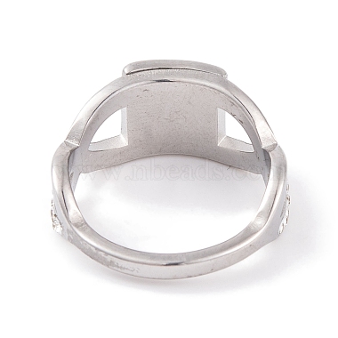 bague carrée 304 en acier inoxydable pour femmes(RJEW-C086-13-P)-3