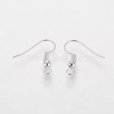 Grade A Silver Color Plated Iron Earring Hooks(EC135-S-NF)-2