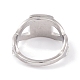 bague carrée 304 en acier inoxydable pour femmes(RJEW-C086-13-P)-3