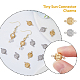 12Pcs 2 Colors Ion Plating(IP) 304 Stainless Steel Cabochon Connector Settings(STAS-DC0014-22)-3