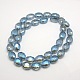 Faceted Electroplate Crystal Glass Oval Beads Strands(EGLA-F058B-02)-2