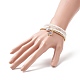 4Pcs 4 Style Natural White Jade & Glass Beaded Stretch Bracelets Set(BJEW-JB09227)-3