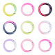 15Pcs Spray Paint Alloy Spring Gate Rings(FIND-TA0010-92)-2