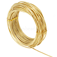Brass Wire for Jewelry Making, Round, Gold, 12 Gauge, 2mm, about 65.62 Feet(20m)/Roll(CWIR-WH0014-03A)
