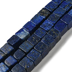 Natural Lapis Lazuli Beads Strands, Dyed, Cube, 6~6.5x6~6.5x6~6.5mm, Hole: 1mm, about 52pcs/strand, 14.96~15.16 inch(38~38.5cm)(G-C084-E05-01)