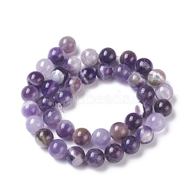 Natural Chevron Amethyst Beads Strands(G-I222-10mm-01)-2