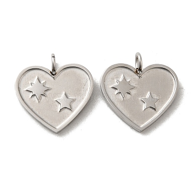 Stainless Steel Color Heart 316L Surgical Stainless Steel Pendants