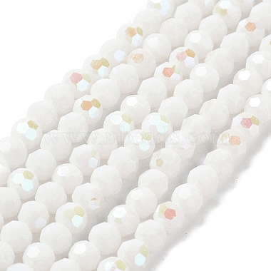 White Round Glass Beads