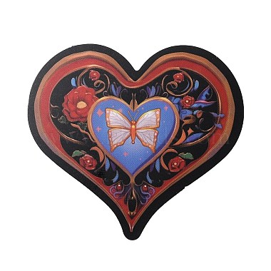Gothic Style PVC Heart Stickers(DIY-M051-02)-2