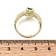 Brass Micro Pave Clear Cubic Zirconia Cuff Open Rings(CU-CBA5C10-14G)-5