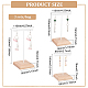 3Pcs 3 Sizes Iron T Bar Earring Display Stands(EDIS-WH0012-36B)-2
