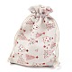 Christmas Theme Cotton Fabric Cloth Bag(ABAG-H104-B02)-1