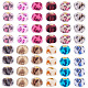 100Pcs Flocking Rondelle Beads(FIND-TA0006-80)-2