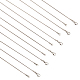 15Pcs 3 Size 304 Stainless Steel Round Snake Chain Necklace for Men Women(NJEW-NB0001-12)-1