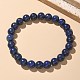 Lapis naturelles bracelets élastiques en perles lazuli(X-BJEW-K212-B-047)-1