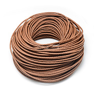 Leather Braided Cord, Peru, 3mm, about 54.68 yards(50m)/bundle(WL-Q005-3mm-9)