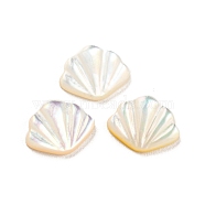 Natural Sea Shell Cabochons, Shell Shape, White, 7x8.5x2mm(SHEL-D079-17)