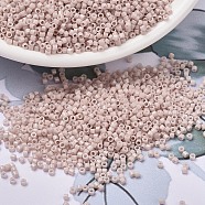 MIYUKI Delica Beads, Cylinder, Japanese Seed Beads, 11/0, (DB1495) Opaque Pink Champagne, 1.3x1.6mm, Hole: 0.8mm, about 20000pcs/bag, 100g/bag(SEED-J020-DB1495)