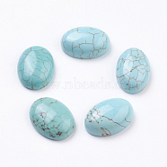 Natural Howlite Cabochons, Oval, Dyed, 16x12x5mm(G-E482-01E)