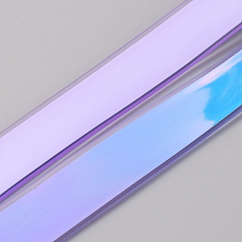 5M Holographic Iridescent PVC Ribbon, DIY Craft Supplies, Lilac, 1/2 inch(12mm), about 5.47 Yards(5m)/Strand