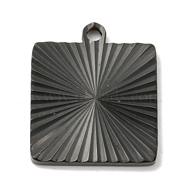 Black Square 304 Stainless Steel Pendants