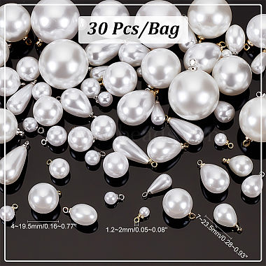ABS Plastic Imitation Pearls Pendants(KY-WH0046-69)-2