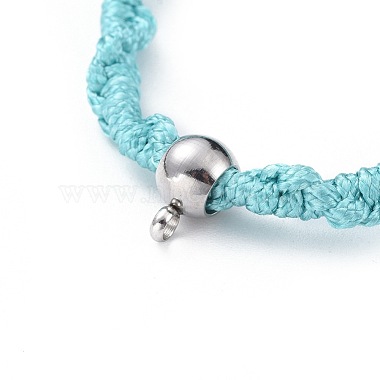 Unisex Adjustable Korean Waxed Polyester Cord Braided Bead Bracelets(BJEW-JB04669-05)-2