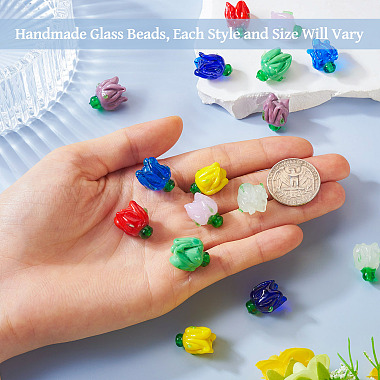 16St&uuml;ck 8 Farben handgefertigte Lampwork-Perlen(LAMP-TA0001-33)-8