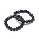 Bracelets synthétiques en perles de pierre noire synthétiques(X-BJEW-K212-A-032)-1