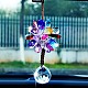 Glass Flower with Tassel Pendant Decorations(AUTO-PW0001-18E)-1