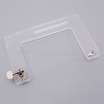 Plastic Soap Cutting Tools, with Steel Wire Slicer, for DIY Soap Making Tool, Clear, 20.9x13.7x3.9cm, Hole: 9.8x0.8cm(TOOL-WH0122-17)