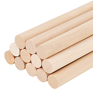 Round Wooden Sticks, Dowel Rods, for Lollies Craft Building Architectural Model, BurlyWood, 24.9x1.45cm(WOOD-WH0131-17B)