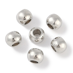 CCB Plastic Round Beads, Silver, 9.5x7.5mm, Hole: 4.5mm(ALUM-U001-07B-07)