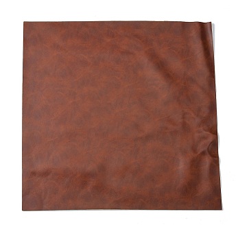 PVC Leather Fabric, Leather Repair Patch, for Sofas, Couch, Furniture, Drivers Seat, Rectangle, Brown, 30x30cm