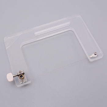 Plastic Soap Cutting Tools, with Steel Wire Slicer, for DIY Soap Making Tool, Clear, 20.9x13.7x3.9cm, Hole: 9.8x0.8cm