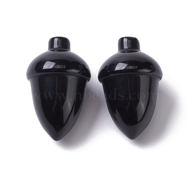 Natürliche schwarze Obsidian Perlen(G-F711-31)-2