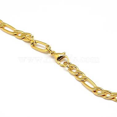 304 Stainless Steel Figaro Chain Necklace Making(STAS-A028-N021)-4