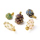 Natural Mixed Gemstone Pendants(PALLOY-JF00845)-1