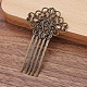 Brass Hair Combs Findings(OHAR-PW0001-390AB)-1