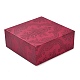 картонная коробка для браслета с квадратным цветочным принтом(CBOX-Q038-03A)-1