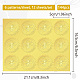 12 feuille d'autocollants en relief en feuille d'or auto-adhésive(DIY-WH0451-038)-2