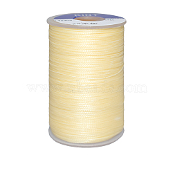 Waxed Polyester Cord, 6-Ply, Bisque, 0.55mm, about 38.27 yards(35m)/roll(YC-E006-0.55mm-A02)