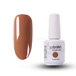 15ml Special Nail Gel, for Nail Art Stamping Print, Varnish Manicure Starter Kit, Chocolate, Bottle: 34x80mm(MRMJ-P006-A069)