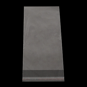 Rectangle OPP Cellophane Bags, Clear, 24x7cm, Unilateral Thickness: 0.035mm, Inner Measure: 21x7cm