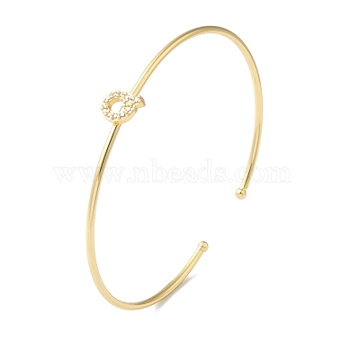 Letter Q Brass Cuff Bangles