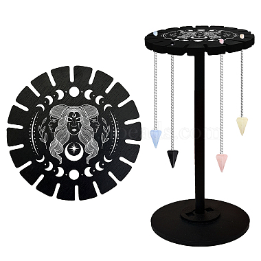 Black Wood Dowsing Pendulum Holders