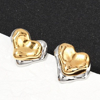 304 Stainless Steel Stud Earrings(EJEW-U045-04A-GP)-3